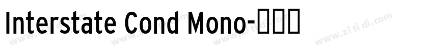 Interstate Cond Mono字体转换
